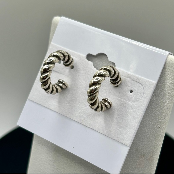 SOLD - Brighton Interlock Twist Small Earrings - Picture 1 of 7